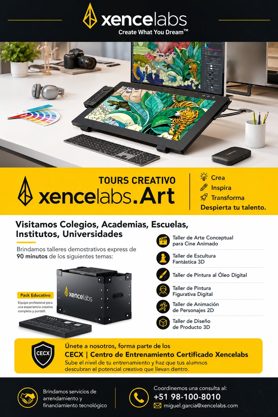 Xencelabs Edu Pack y beneficios CECX para laboratorios creativos