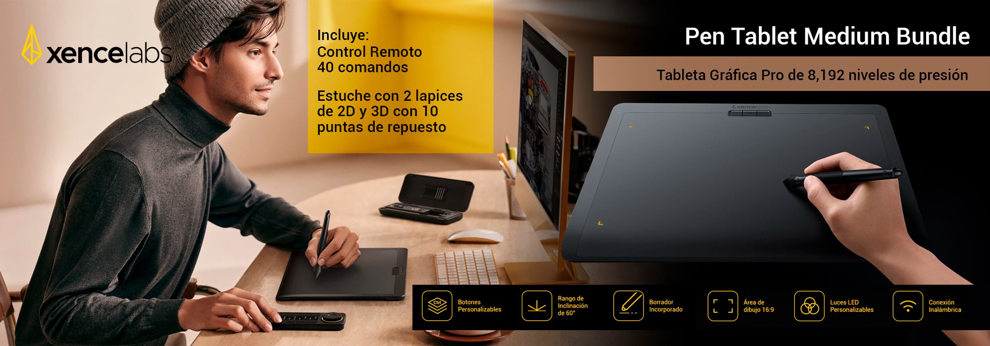 Xencelabs Pen Tablet Medium Bundle